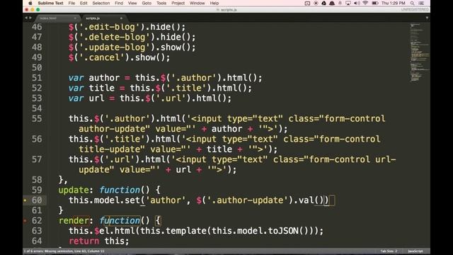 Learn Backbone.js Tutorial by Building an App! (3/6) - Setting/Updating and Destroying/Deleting смотреть онлайн