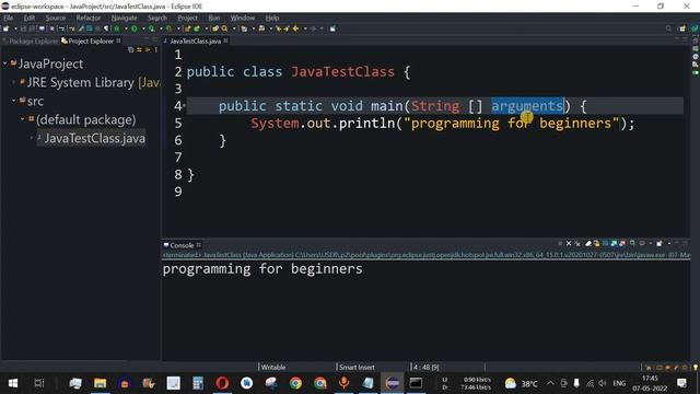 Java Tutorial #2 - Understanding main method in Java Programming смотреть онлайн