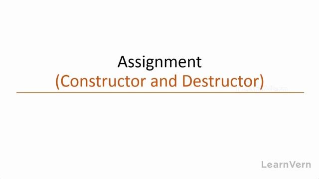 Assignment for Constructor Destructor Advance PHP Learn for Free on LearnVern смотреть онлайн