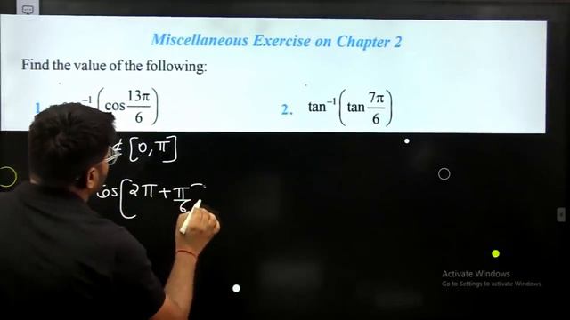 1.cos^(-1)〖(cos〖13π/6〗)〗 смотреть онлайн