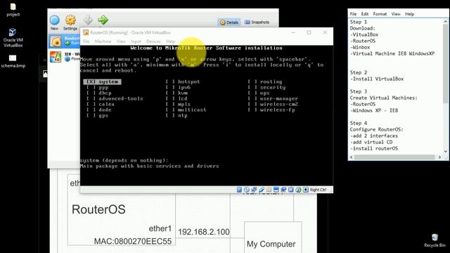 Install MikroTik RouterOS on Virtualbox смотреть онлайн