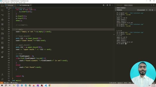 Set and Unordered Set Container || C++ STL Playlist || Competitive Programming смотреть онлайн