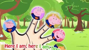 Peppa Pig Superman in Cinema Finger Family | Nursery Rhymes For Children