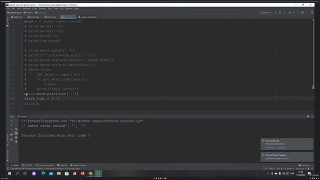 ? Python С НУЛЯ. #5 | Уроки для начинающих. | Работа со строками. Оператор in/is. Проверка на None. смотреть онлайн