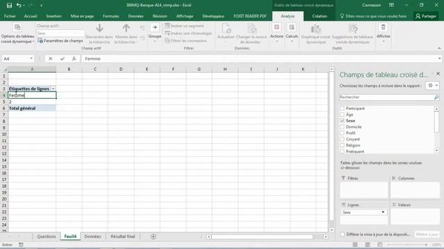 Excel 2016 [FR] Tableau croisé dynamique simple - insérer et modifier (exemple vidéo) смотреть онлайн