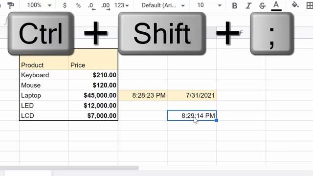 How to insert current date and time in Google sheet@COMPUTEREXCELSOLUTION смотреть онлайн