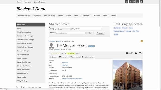 iReview 3 Preview - Joomla 3.3 Template смотреть онлайн