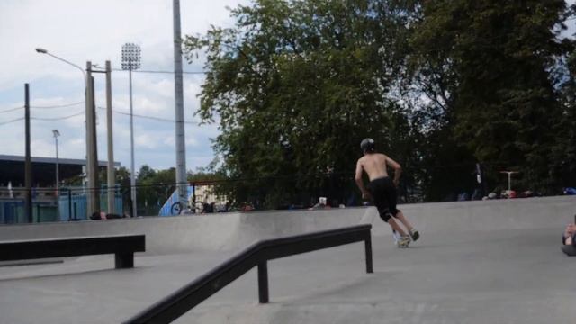 Михаил Бусурин - новички, контест Drive Scooters в скейтпарке г.Электросталь смотреть онлайн