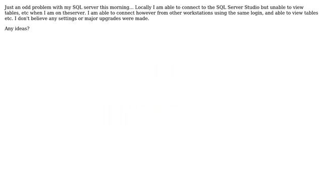 DevOps & SysAdmins: SQL Server 2005 Connection Issue смотреть онлайн