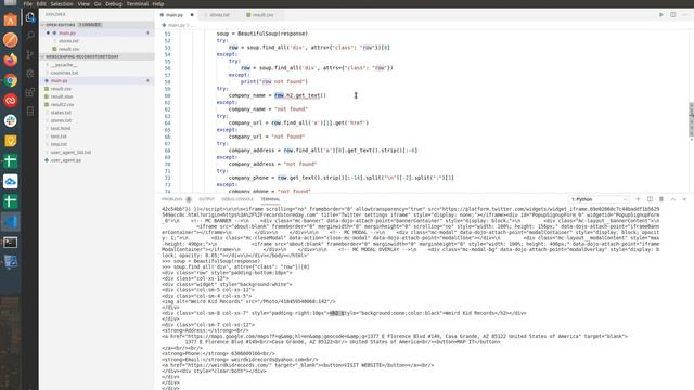Scraping a website using python part 2 смотреть онлайн