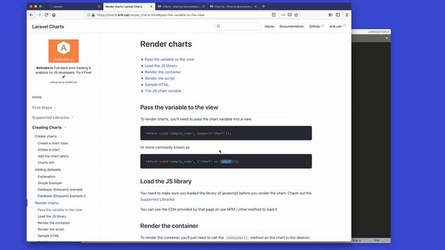 Getting Started with Laravel Charts, Part 4: Creating our First Chart смотреть онлайн
