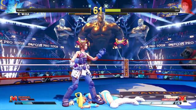 STREET FIGHTER V R Mika vs Akira смотреть онлайн