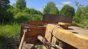 Мощная техника СССР - БУЛЬДОЗЕР ЧТЗ - Валка леса