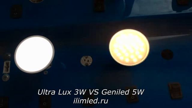 Ultra Lux 3W VS Geniled 5W смотреть онлайн