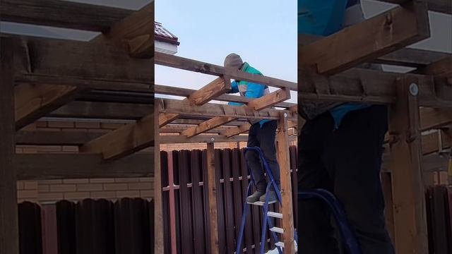 как сделать большой Дровяник