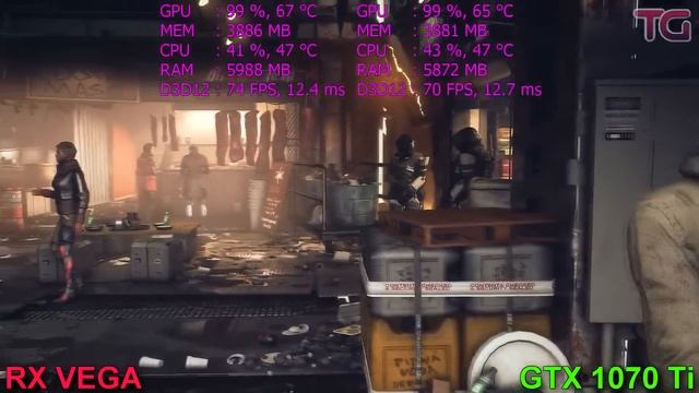 GTX 1070 Ti vs RX VEGA 56 Test in 7 Games смотреть онлайн