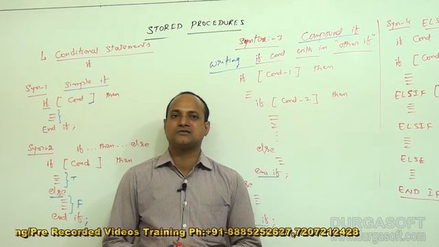 Oracle || PL/SQL Stored Procedures (Conditional Statements) Part - 1 by dinesh смотреть онлайн
