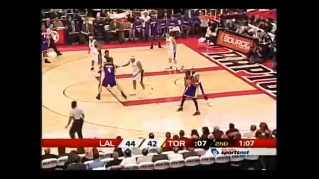 Kobe Bryant 11 Points 9 Ast  Raptors 2005-06.
