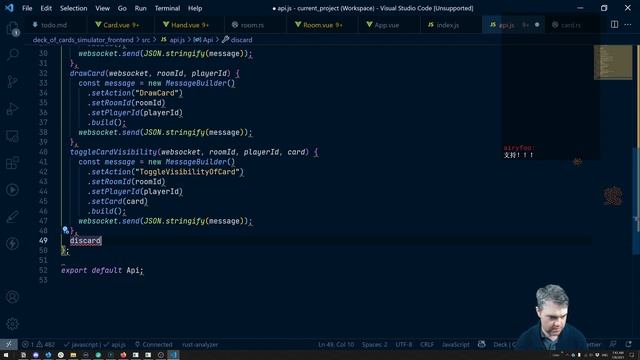 Deck of Cards Simulator day 24 - Removing a card from the players hand смотреть онлайн