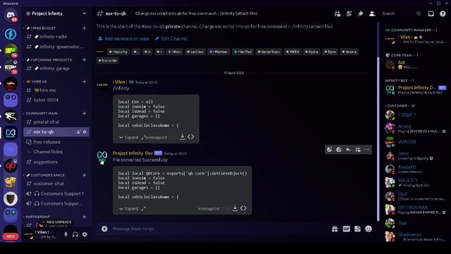 (FREE) Discord Bot ( Fivem ) ESX to QBCore смотреть онлайн
