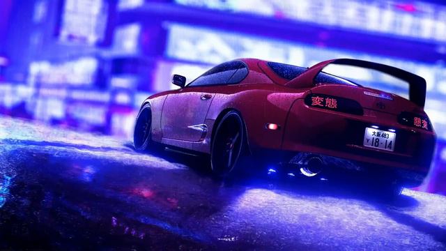 toyota supra rainy night neon 4k live wallpaper free for dekstop Windows 7/8/10/11 смотреть онлайн