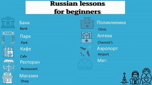 From this video you will learn how to ask and give directions in Russian. смотреть онлайн