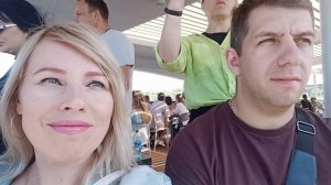 Речная прогулка на ЭКОходе по Оке и Волге вид на Нижний Новгород со стороны реки.