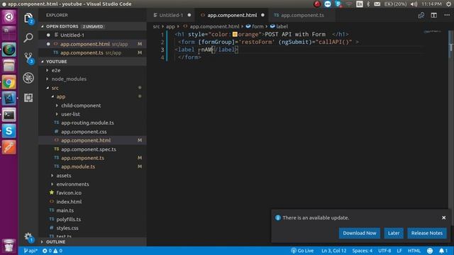 Angular 9 tutorial in Hindi #14 post api with form submit смотреть онлайн