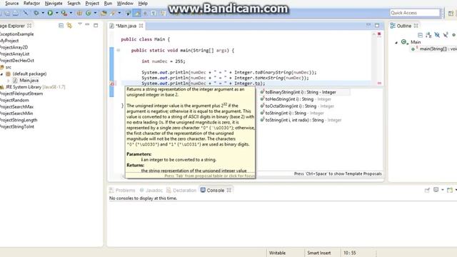 Перевод из одной системы счисления в другой средствами Java смотреть онлайн