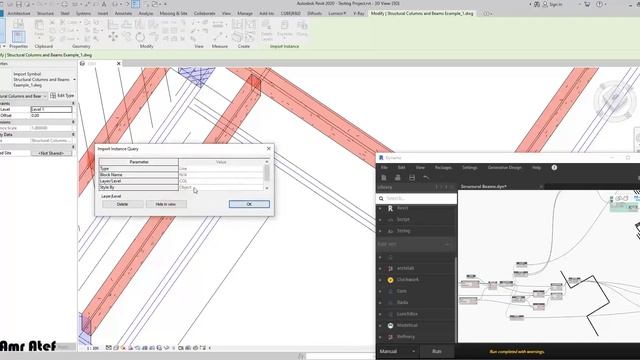 Dynamo CAD To Revit (Columns, Beams, Walls, Doors, & Windows) смотреть онлайн