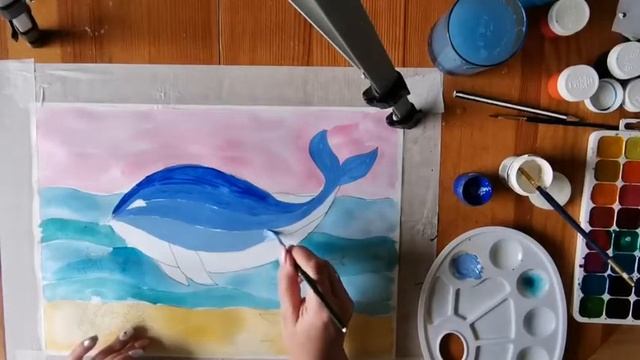 Рисуем кита (мастер-класс) смотреть онлайн