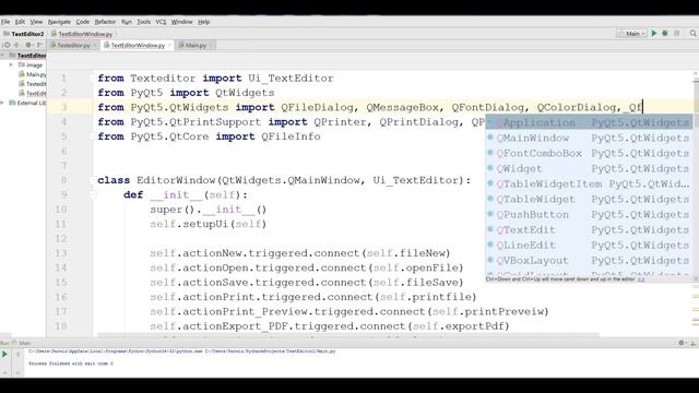 PyQt5 And Qt Designer Making TextEditor Part 9 смотреть онлайн