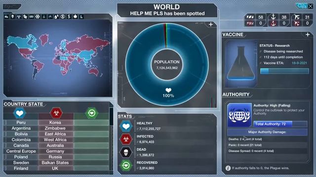 Plague Inc Evolved: The Cure - Fungus [Normal] смотреть онлайн