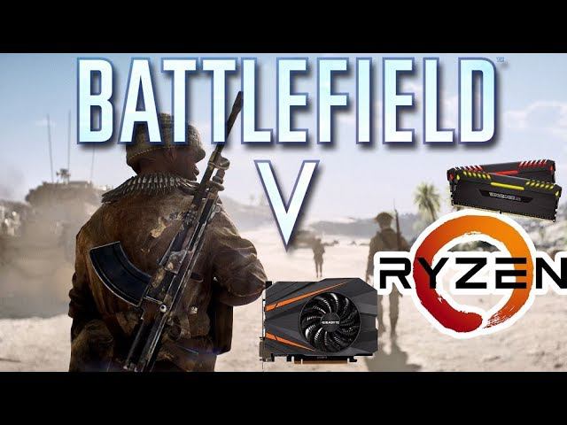 Battlefield V GTX1070 Ryzen 2600 Ультра настройки DX12 смотреть онлайн