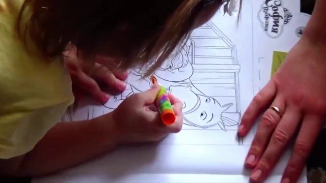 Happy Lida раскрашивает София Прекрасная история принцессы Sofia the First: Once Upon a Princess смотреть онлайн