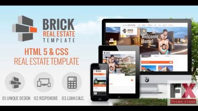 Preview Brick - Responsive Real Estate Site Template TForest смотреть онлайн