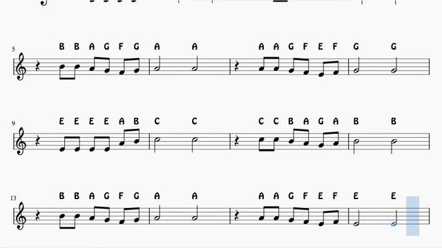 La Saeta Easy Notes Sheet Music for Recorder Violin Flute Oboe смотреть онлайн