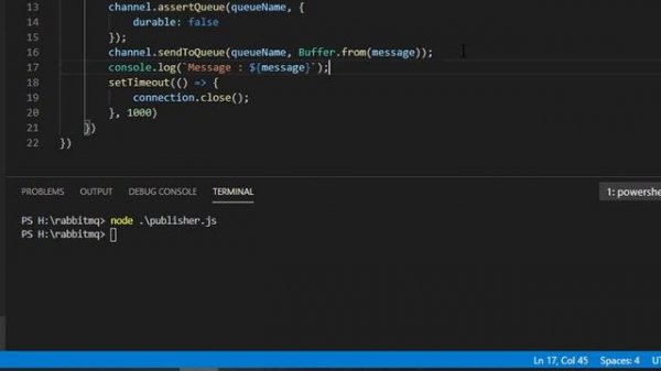 RabbitMQ Tutorial - Publisher and Consumer program with example in nodeJS