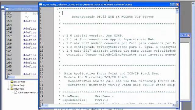 PIC32 PLC Modbus TCP Server + Android App Modbus TCP Client смотреть онлайн