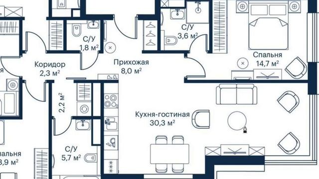КВАРТИРА В ЖК «CITY-BAY» 112м2 | РАЗБОР ПЛАНИРОВКИ | Дизайн интерьера в Москве смотреть онлайн