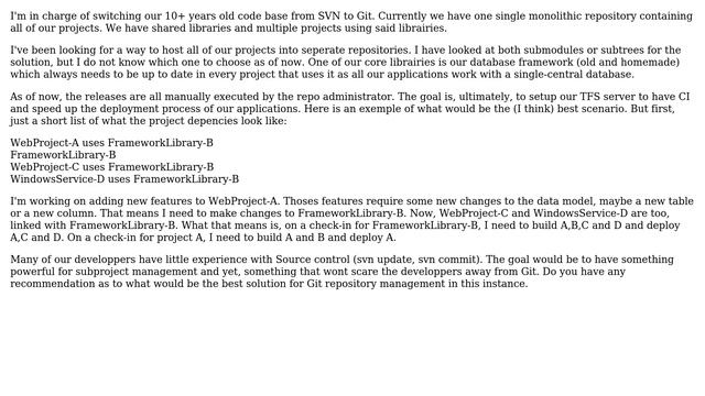 Migration from SVN to Git. Multiple depedant projects for Continous Integration смотреть онлайн