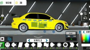 Сделал Mitsubishi lanser Evo 9 из форсажа в кар паркинг. #реки #форсаж #ютубер