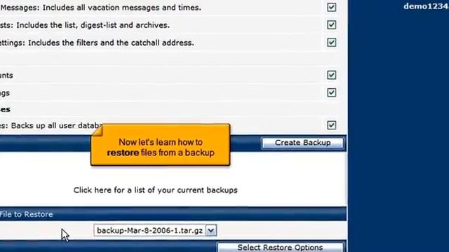How to backup your files in DirectAdmin смотреть онлайн