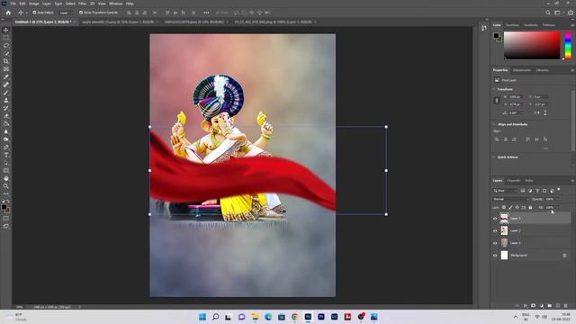 | Ganesh chaturthi Banner Editing In Photoshop| Free psd file| download now| смотреть онлайн