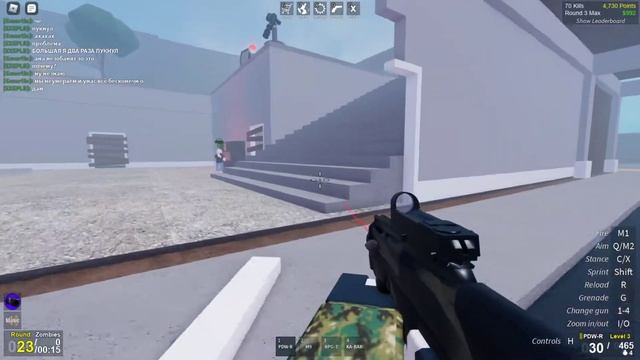 ВОССТАНИЕ ЗОМБИ! ПРОШЛИ ДВА РАУНДА ЕЛЕ ЕЛЕ! КУПИЛ АВТОПУШКИ! Zombie Uprising В ROBLOX смотреть онлайн