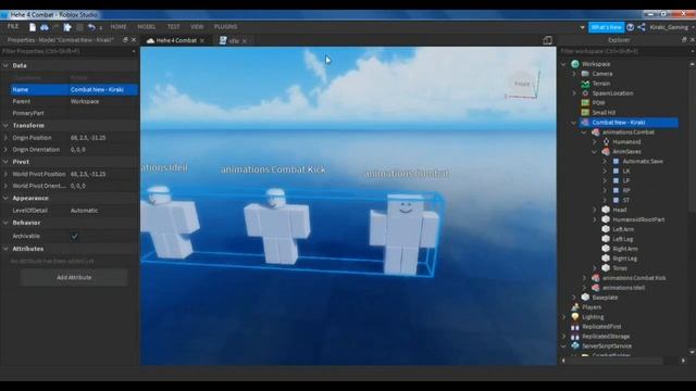 Roblox Studio| ?Combat? Make Animation - Kiraki смотреть онлайн