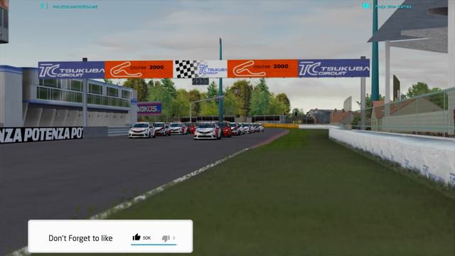 Assetto Corsa TSUKUBA Circuit Race Toyota Altis смотреть онлайн