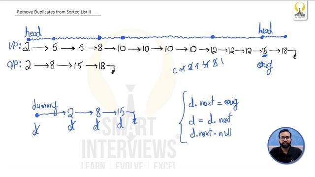 How to Remove Duplicates from Sorted List II | Smart Sessions - Smart Interviews смотреть онлайн