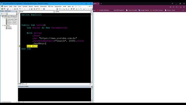 SELENIUM BASIC no Visual Basic (VBA) , Automação WEB, Automatizando o Youtube! смотреть онлайн