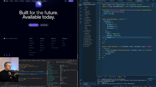 Part 1: Rebuilding Linear's Homepage with Next.js and Tailwind смотреть онлайн